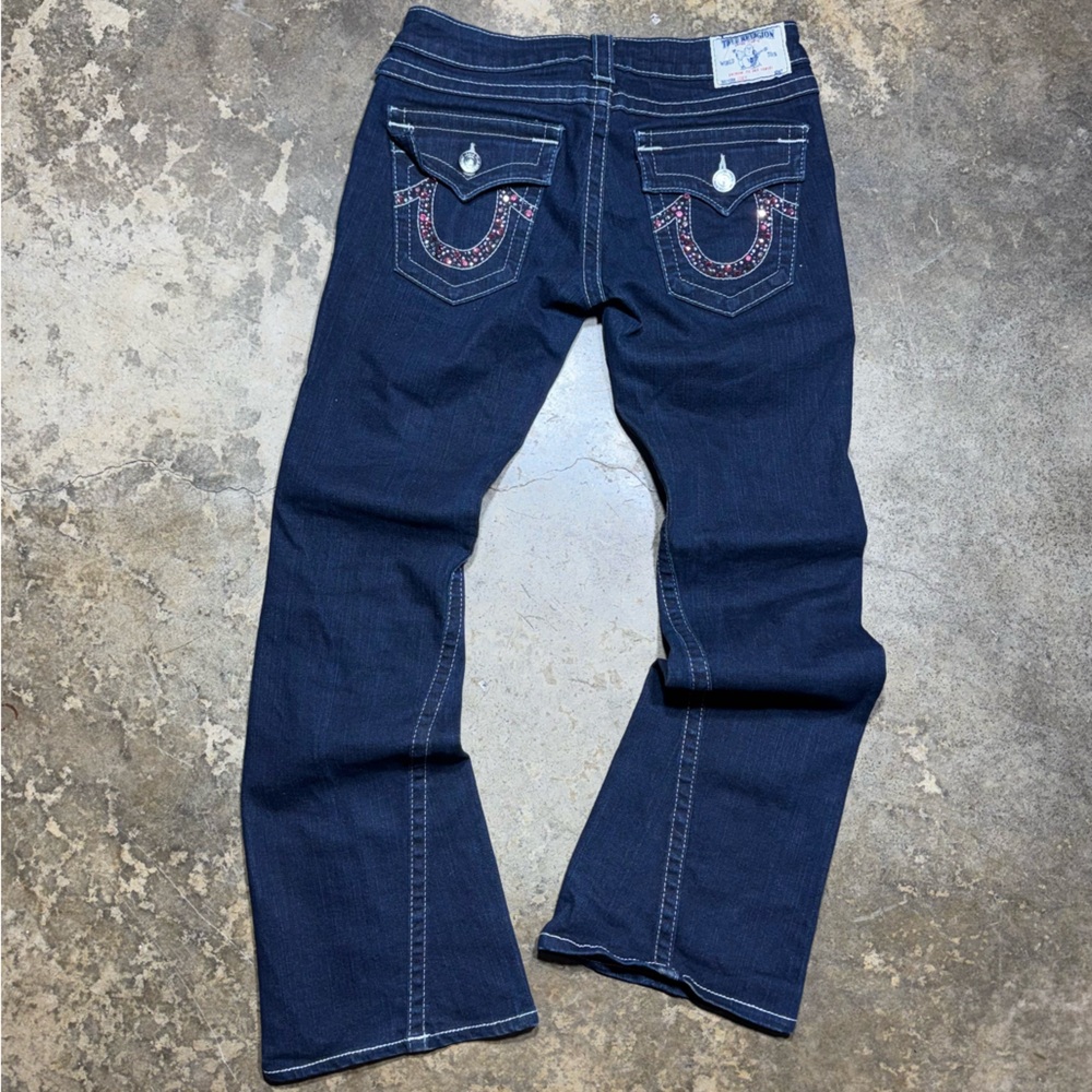 True Religion Big T Bootcut Jeans (28) Y2K USA